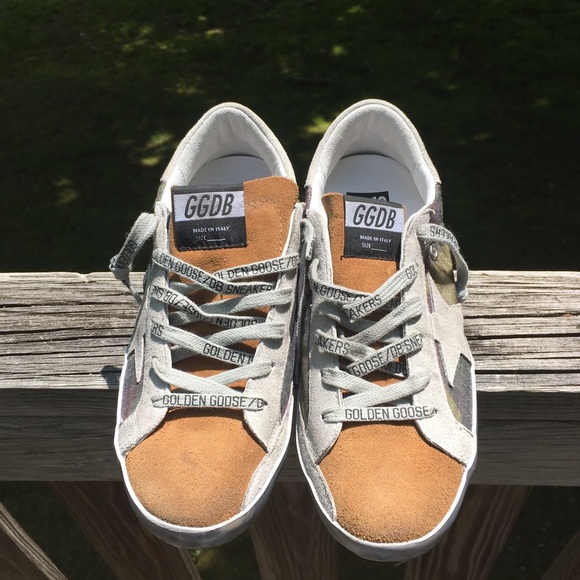 Golden Goose Superstar Camouflage/Coffee sz 37 NIB - Picture 5 of 13